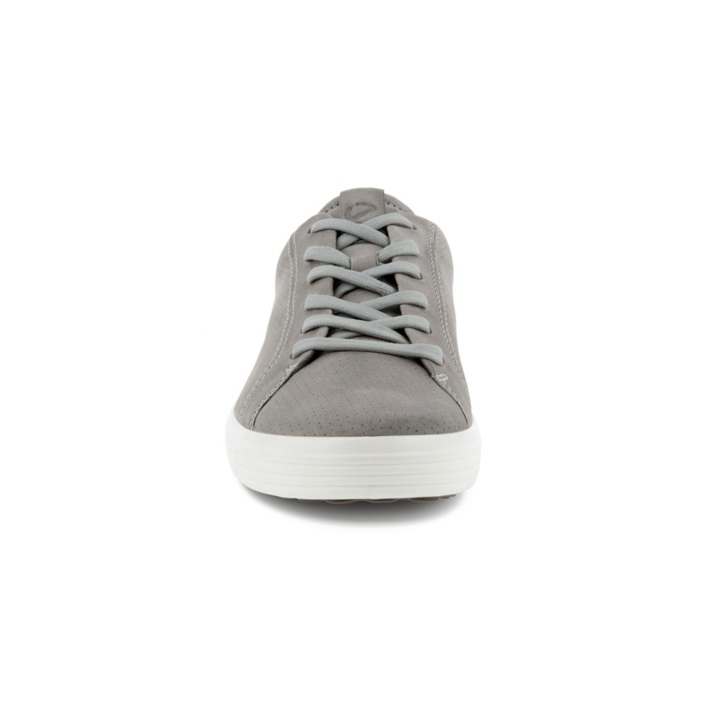 Tenis Hombre - ECCO Soft 7 Lace-Up - Grises - OHU290845